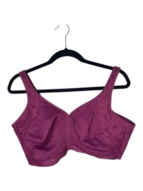 Lane Bryant Cacique Unlined Full-Coverage Wire Free Bra 42G Plum Purple